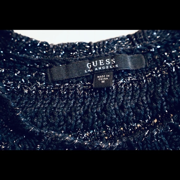 Guess Sparkling Black Sweater - Picture 3 of 5